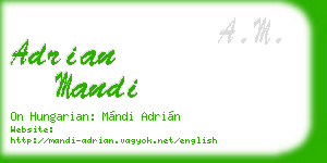 adrian mandi business card
