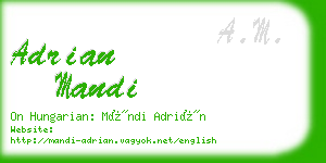 adrian mandi business card